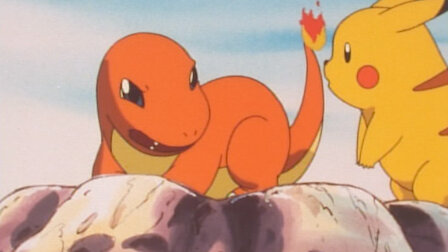 Veja Charmander, o Pokémon perdido. Episódio 11 da Temporada 1.